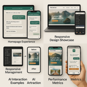 Create a Travel Website with AI Layout, Automated Sales Assistant