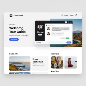 AI-Powered Portfolio Website for Tour Guides