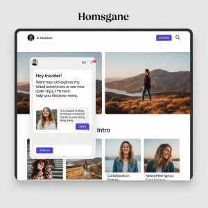 AI-Powered Portfolio Website for Travel Bloggers
