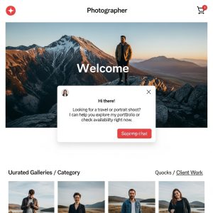 AI-Powered Portfolio Website for Travel Lifestyle Photographers