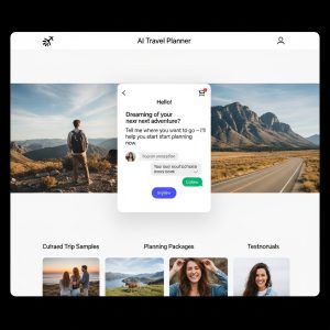 AI-Powered Portfolio Website for Travel Planners