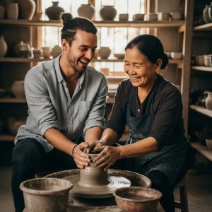 A Day with Vietnamese Artisans Bat Trang Pottery Workshop with a Local Family