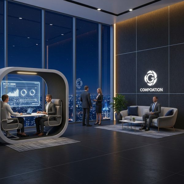 Metaverse Meeting Lounge – Professional Virtual Collaboration Space